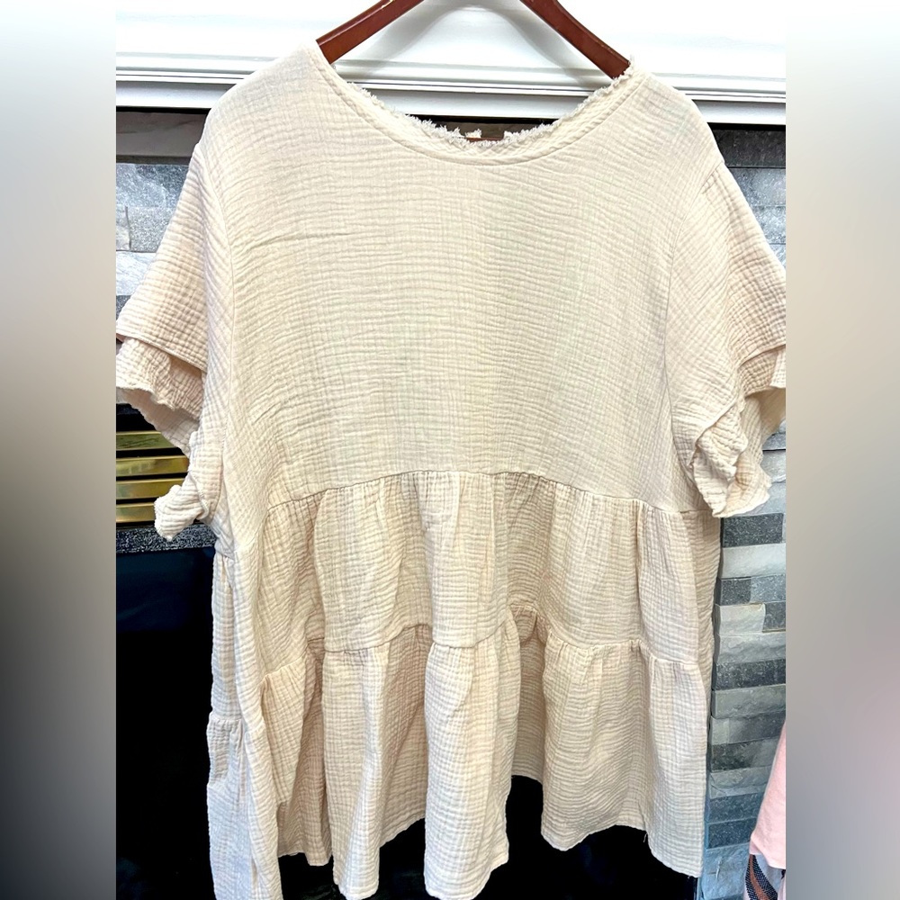 Boho babydoll shirt